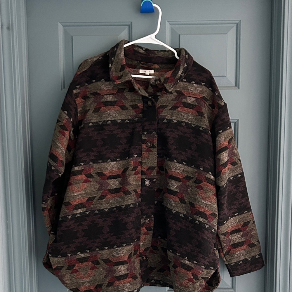 Maurices Multicolor Patterned Jacket - image 1